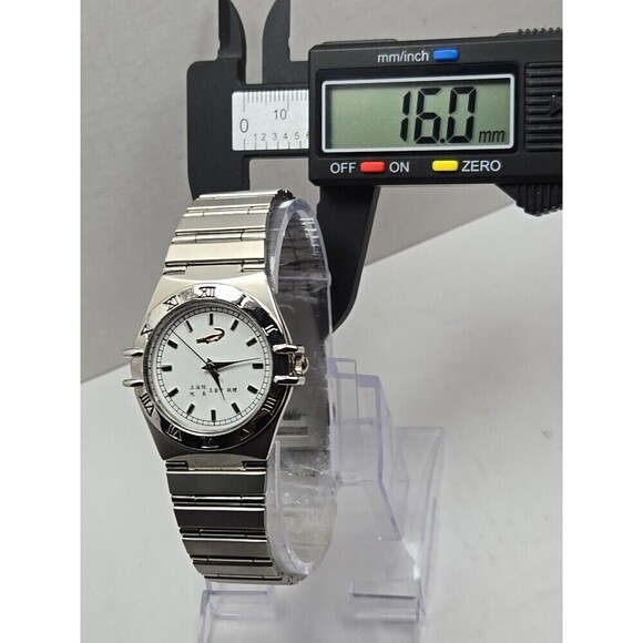 Wang Jin Pyng Gift Crocodile International A474 Quartz Watch New Battery Silver main image 7